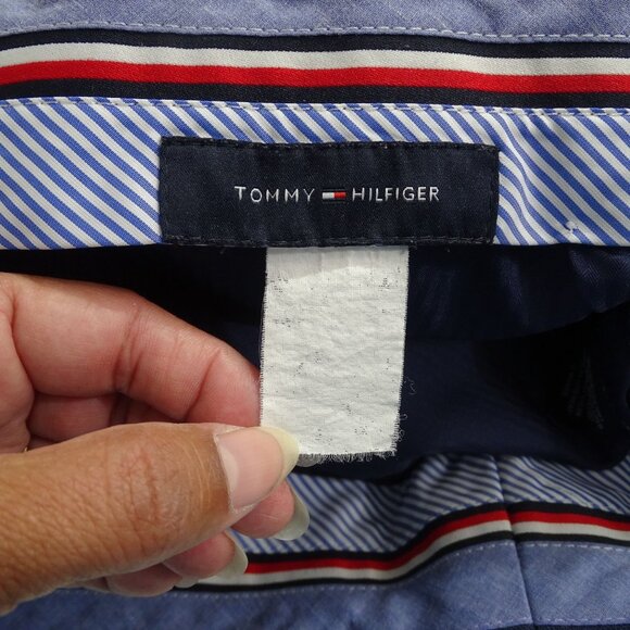 Tommy Hilfiger Navy Blue Dress Pants Men Size 39 x 29.5 Zipper Fly Pockets - Picture 5 of 12